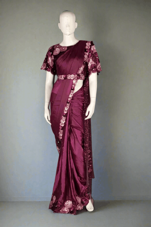 Ready To Wear Saree with Belt and Blouse