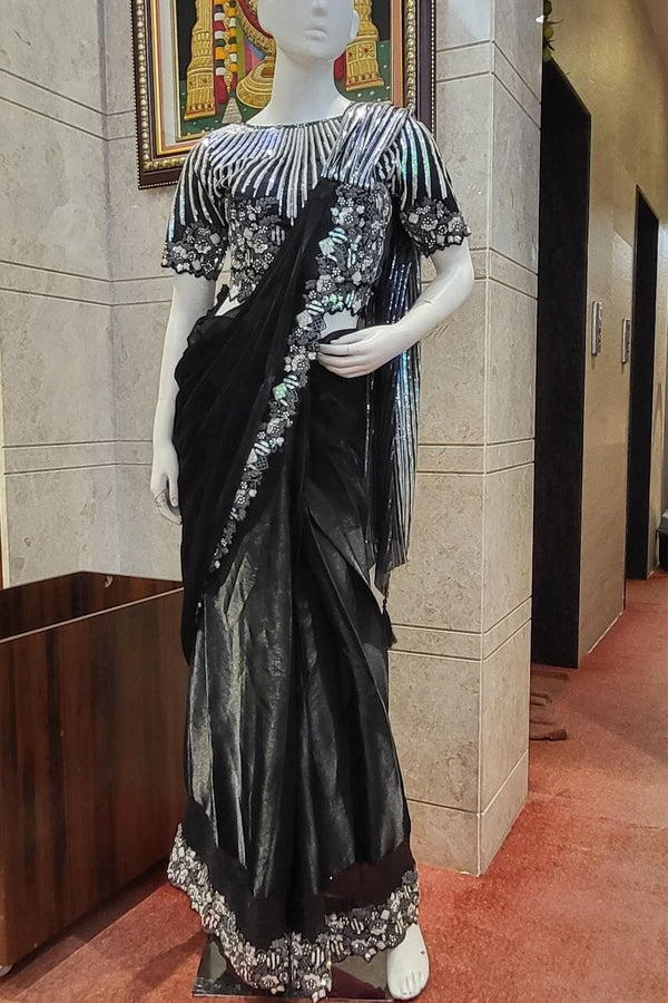 Ready To Wear Saree In Black
