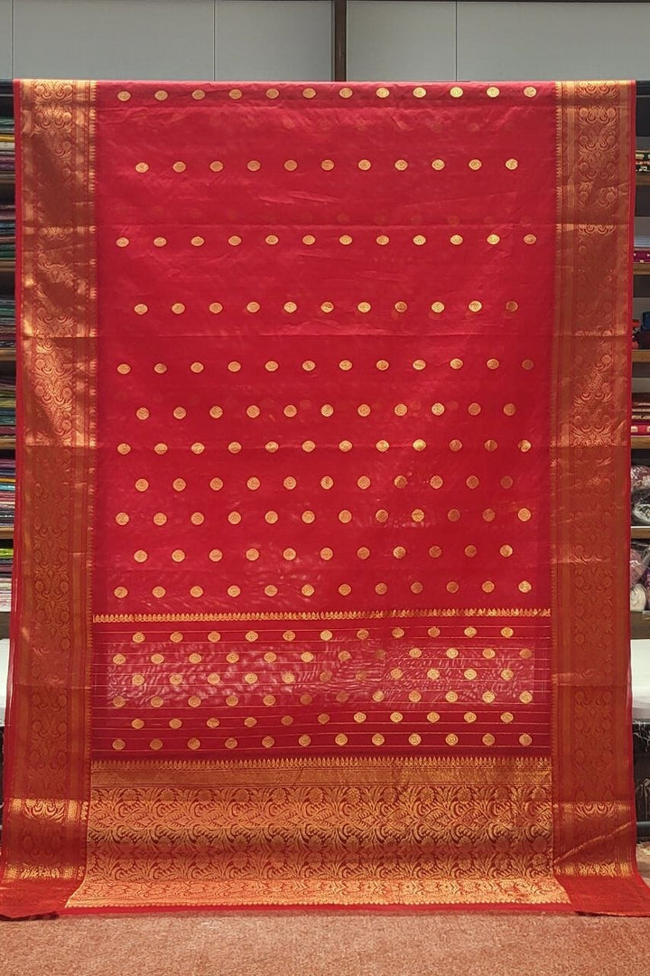Bridal Saree in Maheshwari Silk