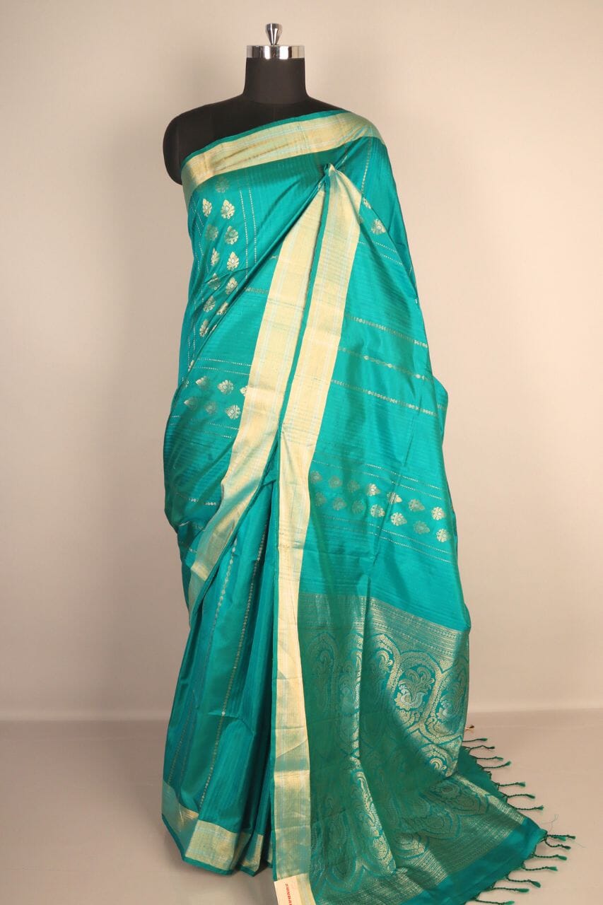 Resham Woven Silk Saree for Wedding