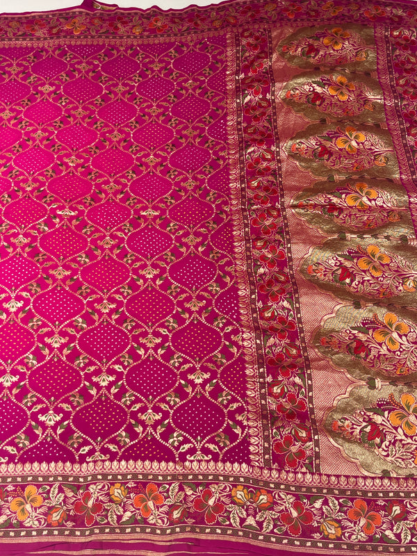 Heavy Bandhani Saree for Festival