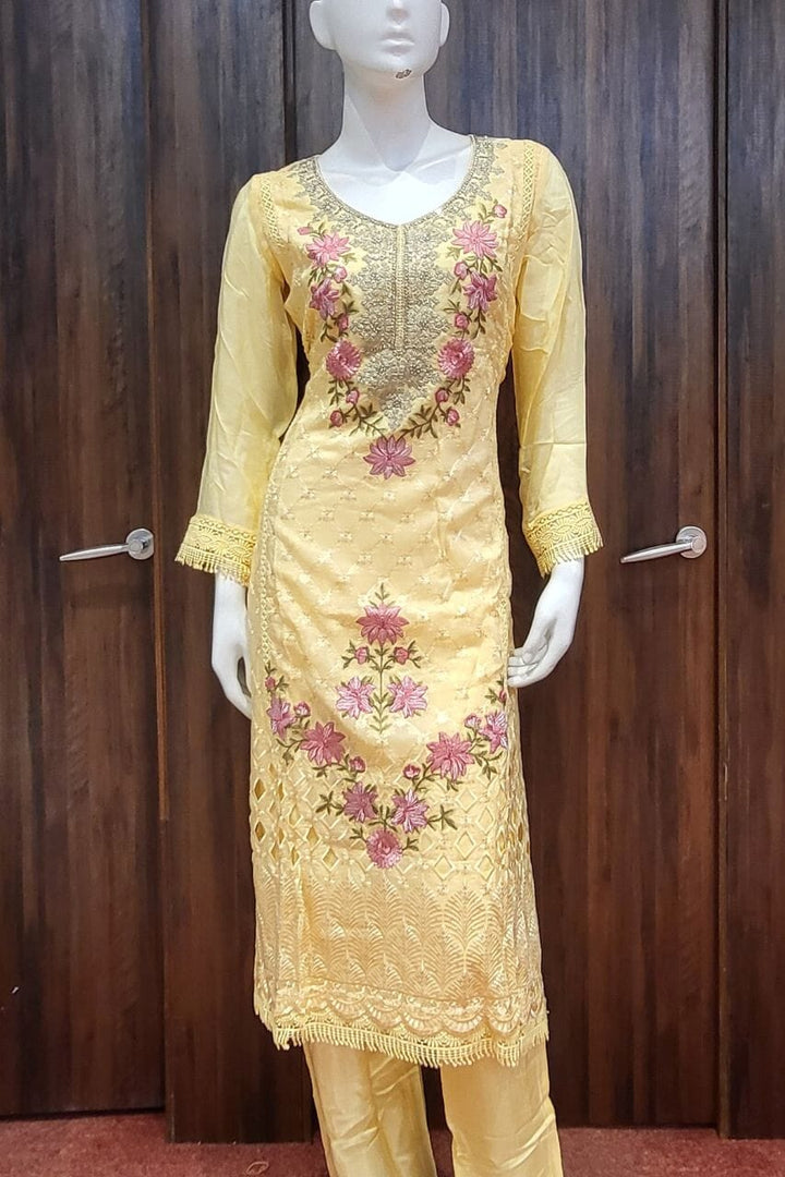 Salwar Kameez with Dupatta- Embroidered