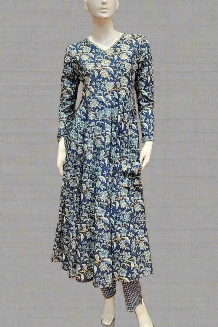 Anarkali Style Salwar Suit in Cotton