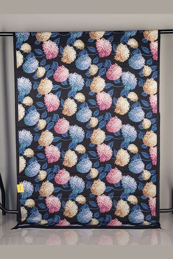 Saree in Printed Satin for Summer Party Wear