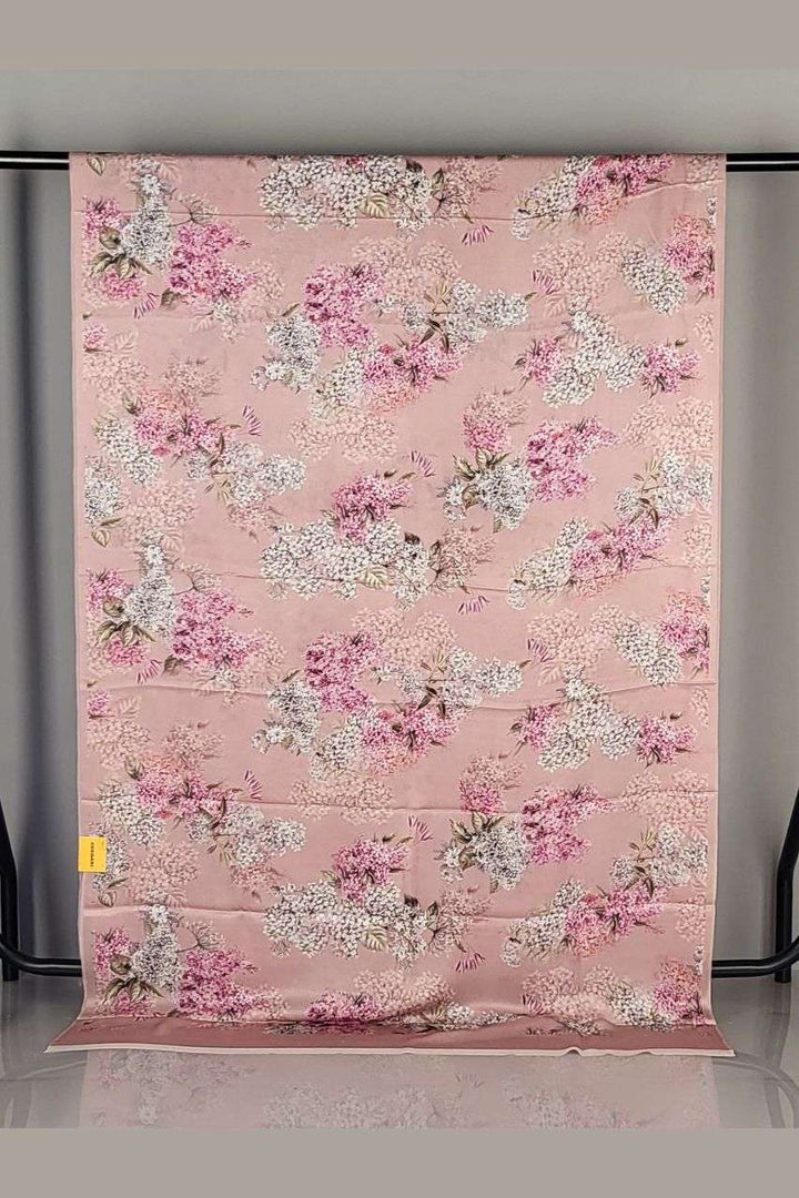 Saree in Pure Satin with Floral Prints 