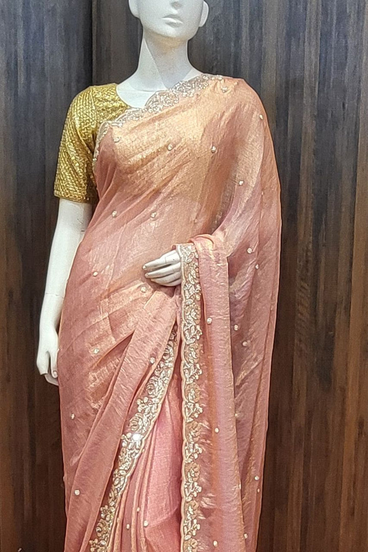 Eid Special Saree in Tissue Fabric