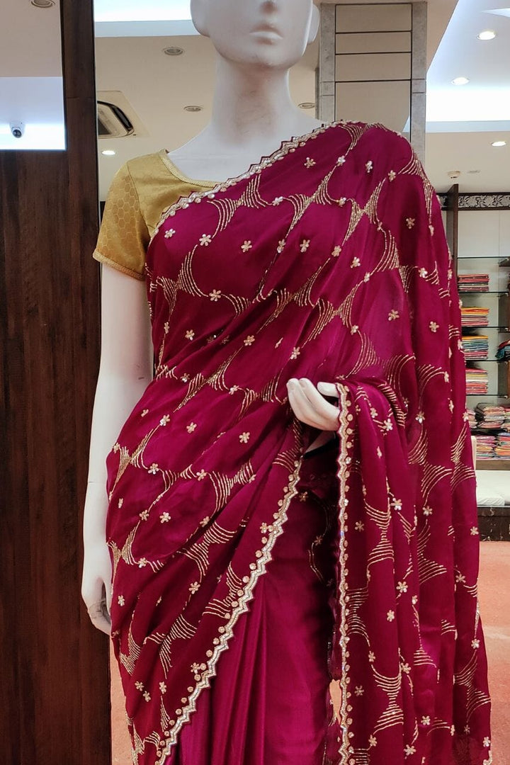 Satin Silk Saree 