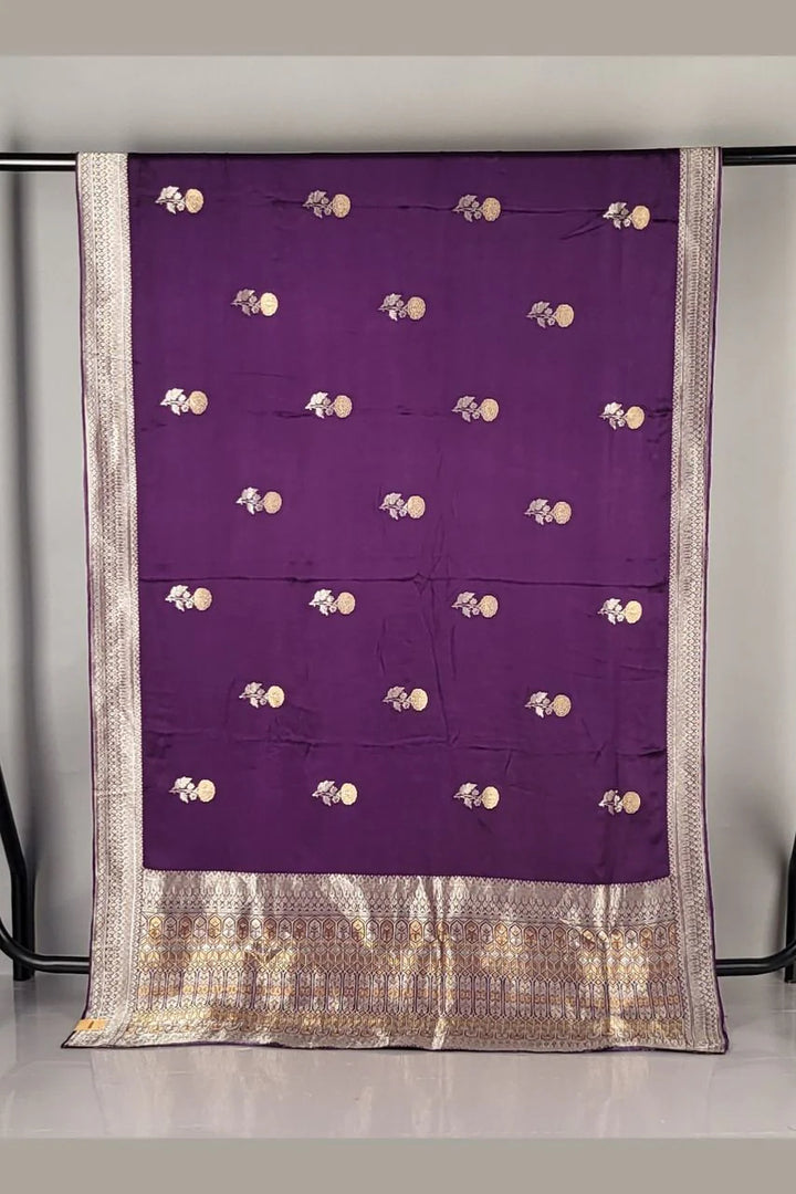Satin Saree fro Durga Puja