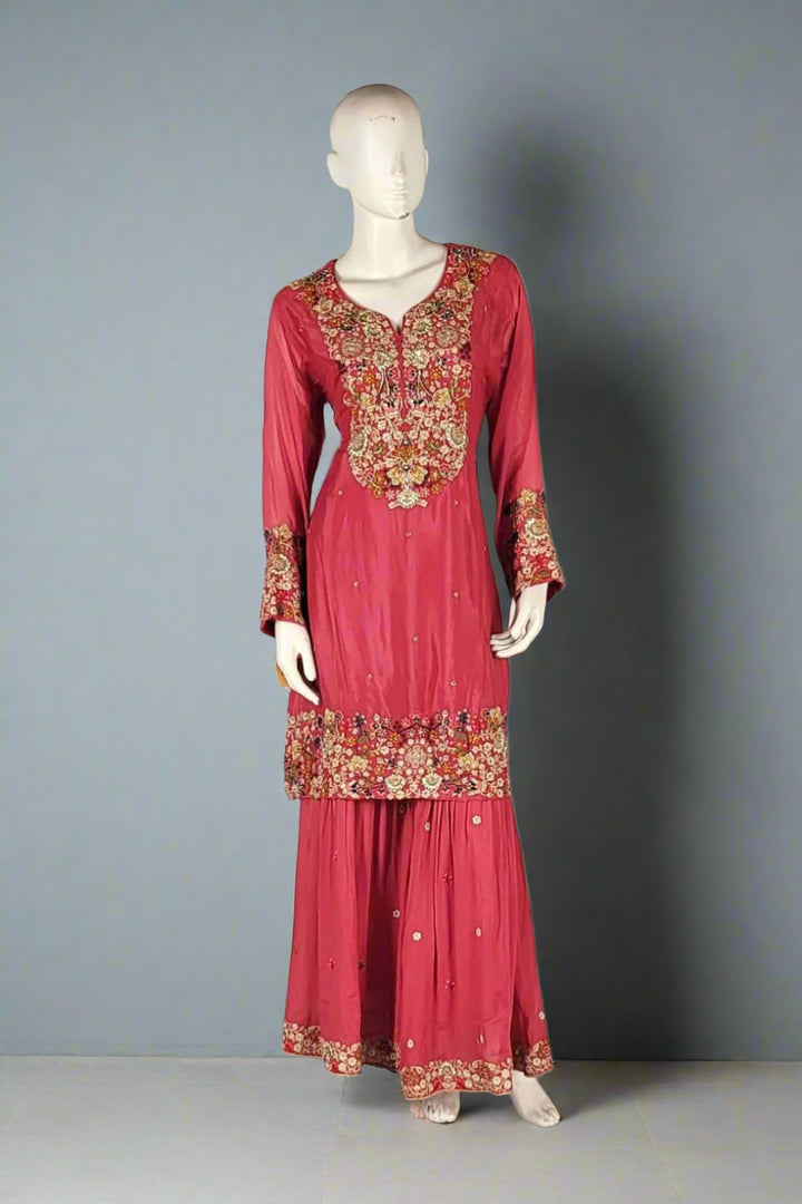 Sharara Suit with Zardosi Work for Festivals