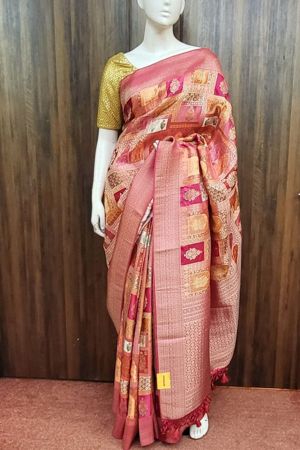 Silk Saree In Pink