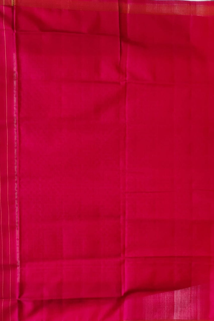 Pure Silk Saree In White With Patola Print