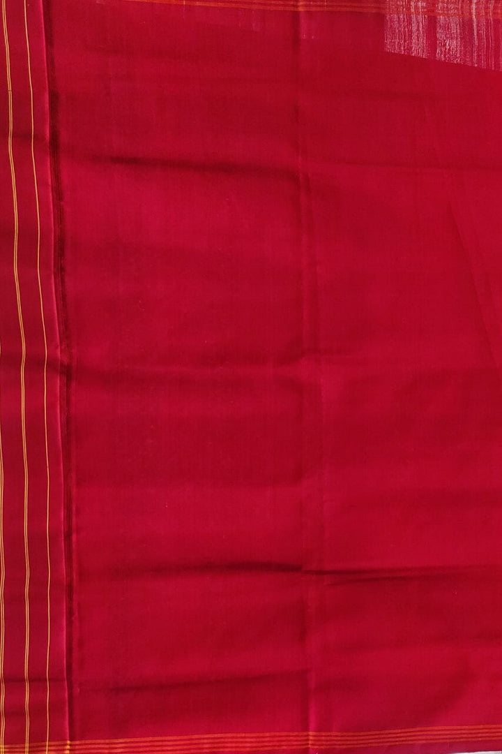 Silk Saree With Patola Print In Mustard Color