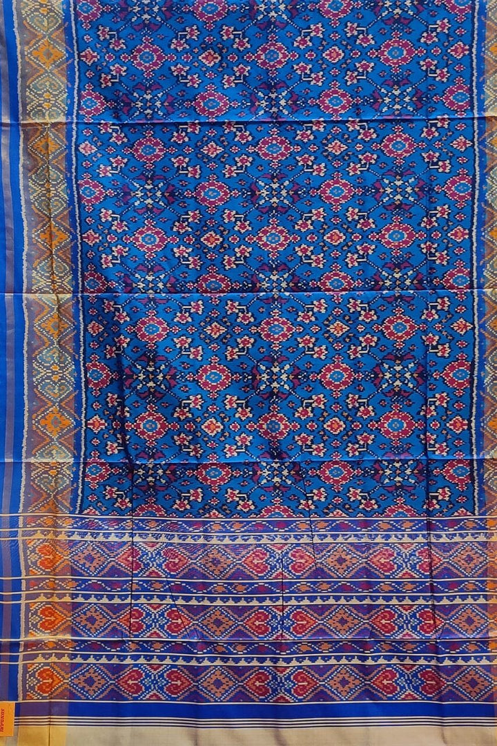 Silk Saree With Patola Printed