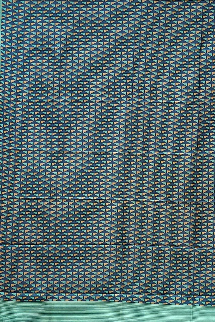 Mulberry Silk Saree with Geometrical Prints