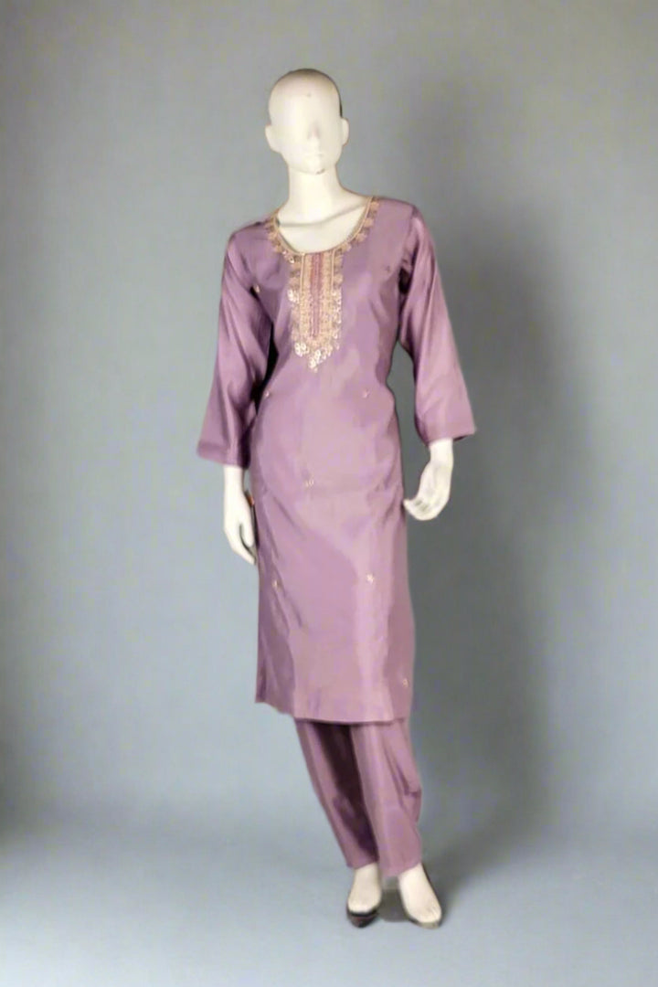 Silk Ready Made Suit Set for Rakhi Gift