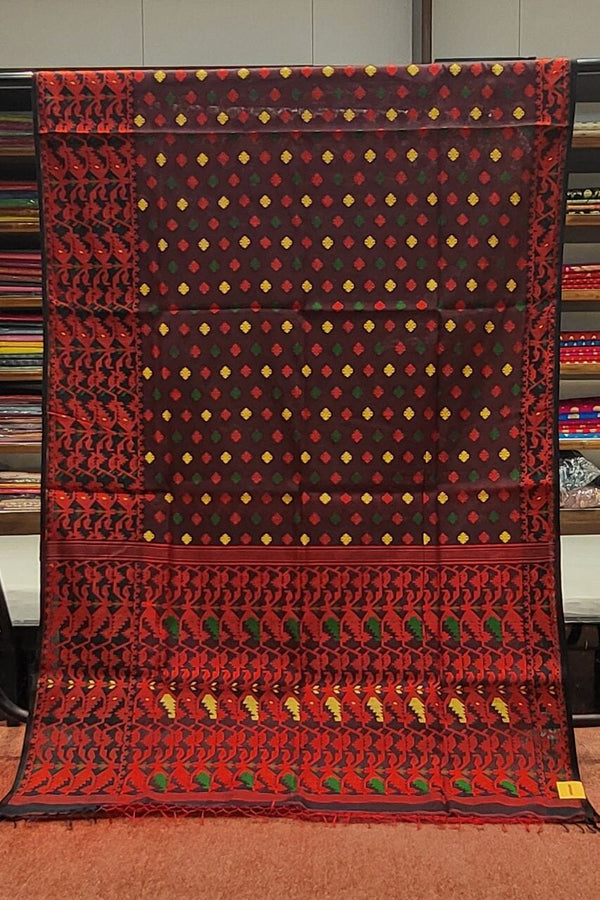 Handloom Dhakai Jamdani Saree