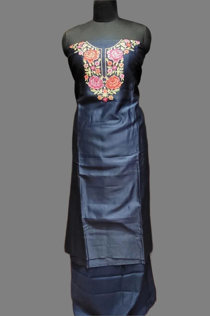 Unstitched Suit Piece for ladies Chanderi Silk