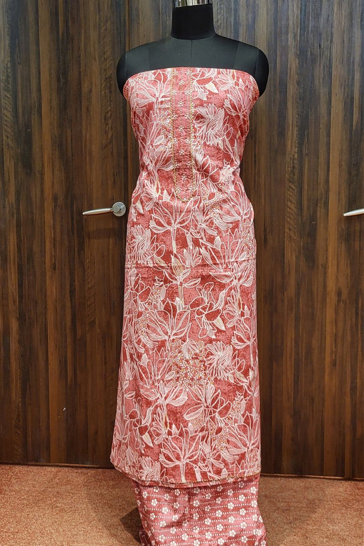 3 Piece Cotton Suit For Women