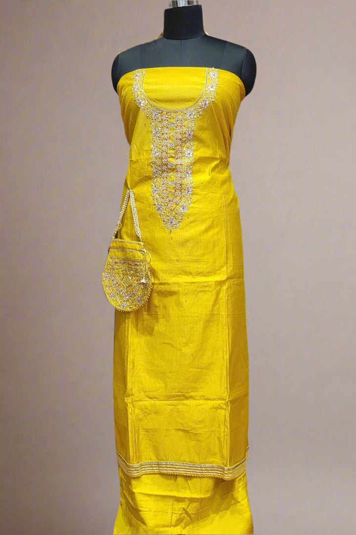 Eid Special Salwar Suit Piece with Potli