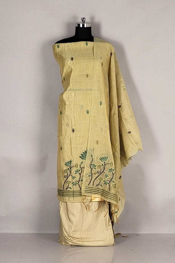 Dress Material in Chanderi Silk for rakhi Gift