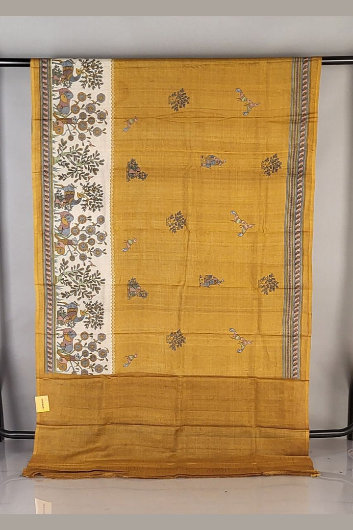 Printed Tussar Saree Online