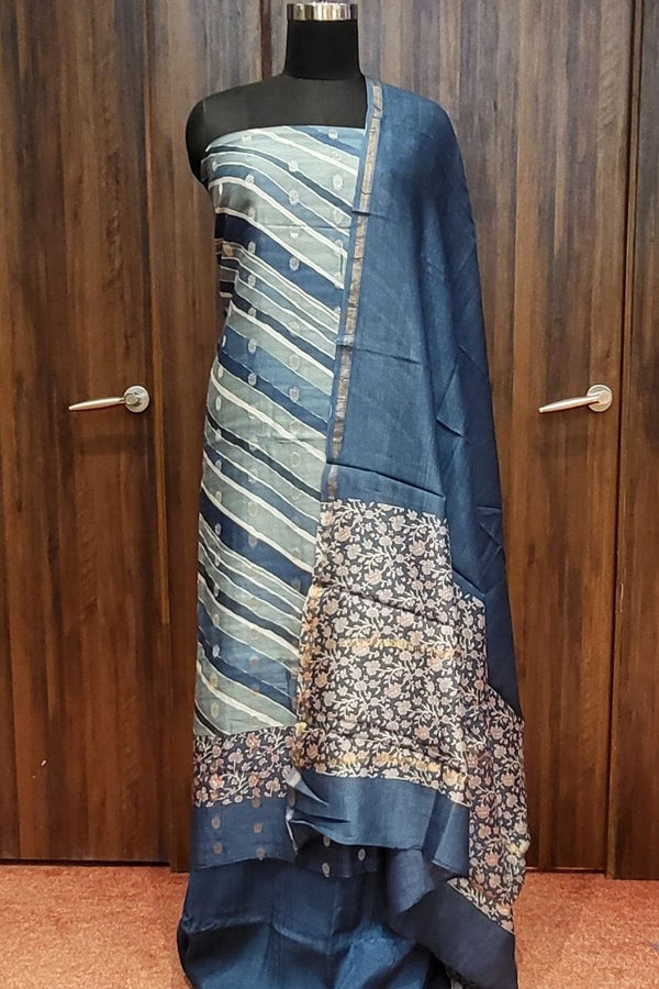Unstitched Salwar Kurta Set With Leheriya Print
