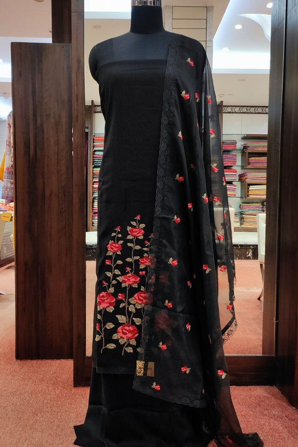 Unstitched Suit Piece In Black
