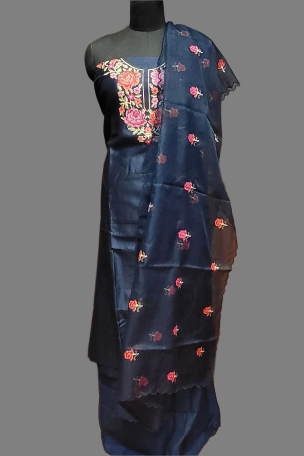 Unstitched Suit Piece for ladies Chanderi Silk