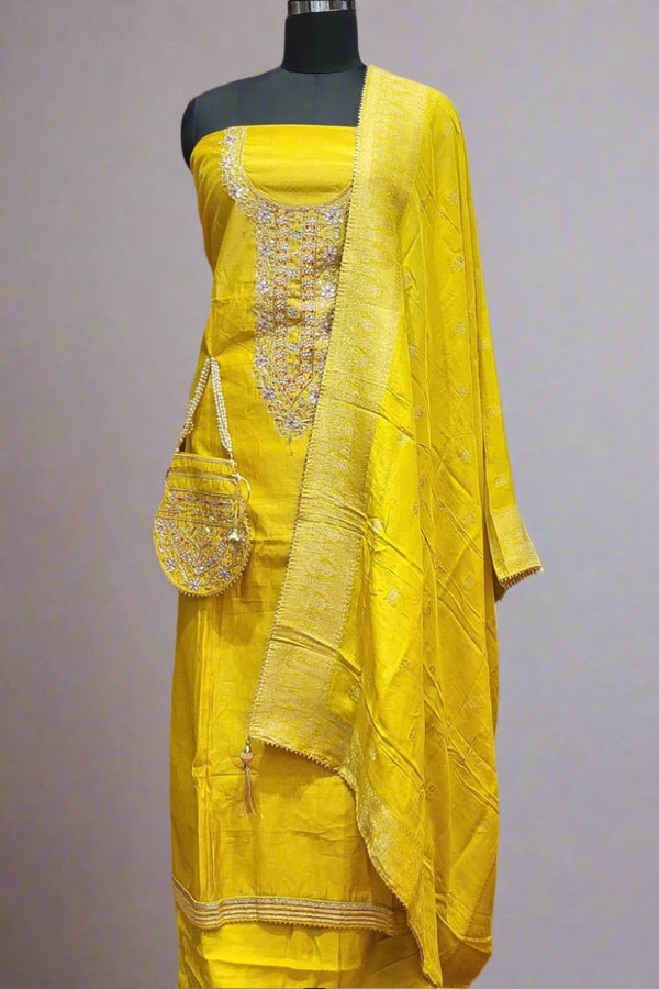 Eid Special Salwar Suit Piece with Potli