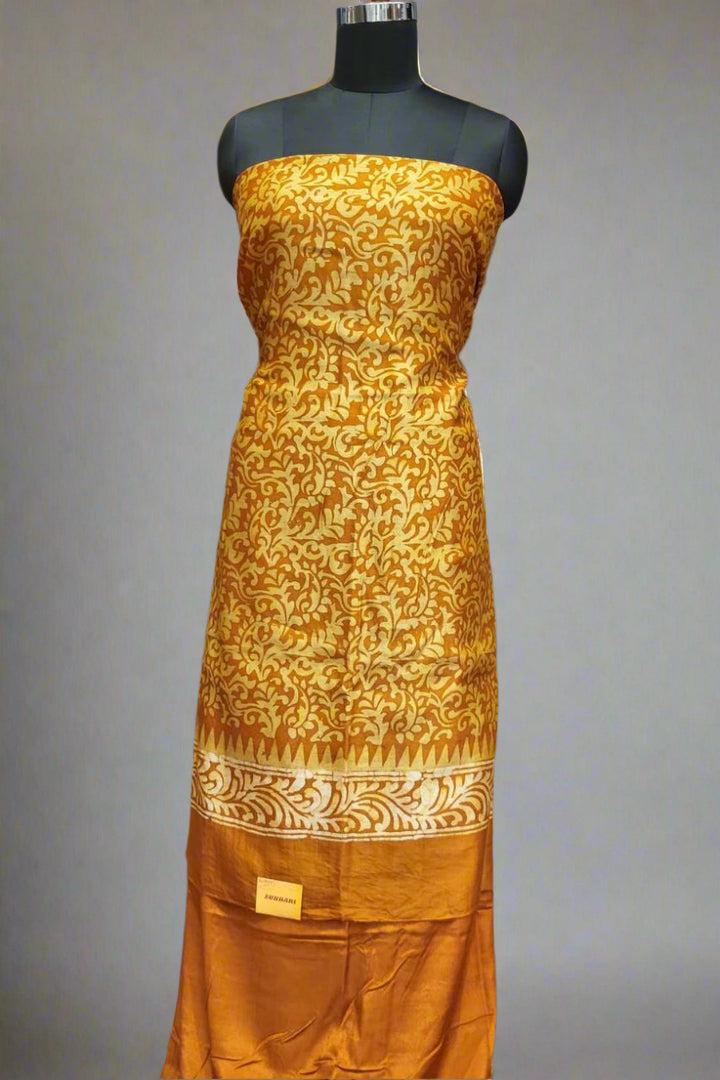 Batik Printed Cotton Suit Piece with Dupatta