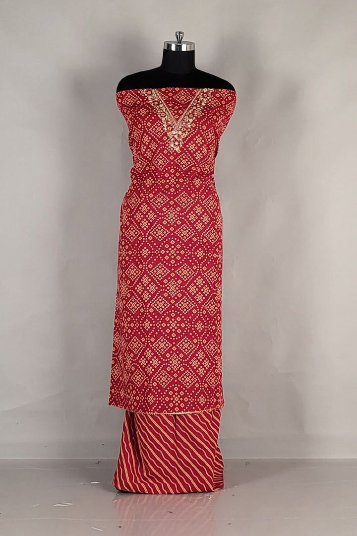 Unstitched Dress Materials in Cotton