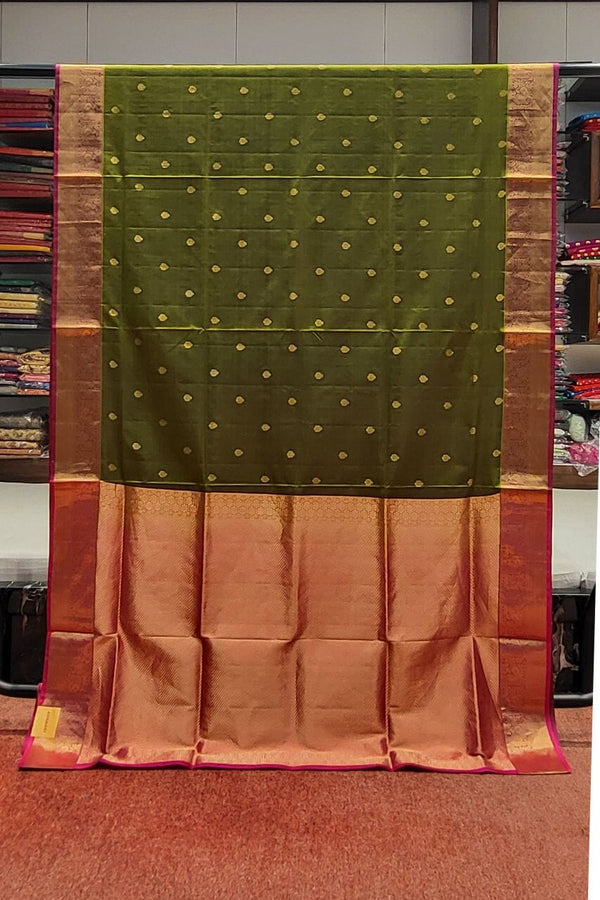 Uppada Silk Saree For Eid Special In Mehendi Green
