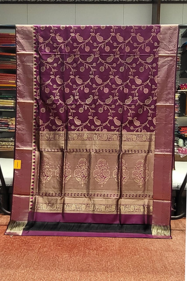 Uppada Silk Saree With Jaal Work For Eid