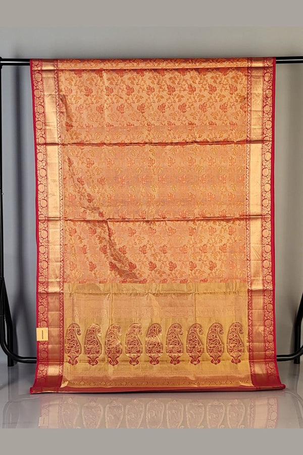 Uppada Saree in Embossed Silk for Wedding Ceremony