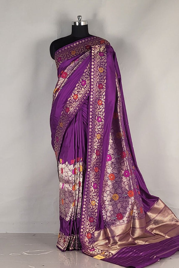 Wedding Katan Silk Saree with Rich Resham Woven