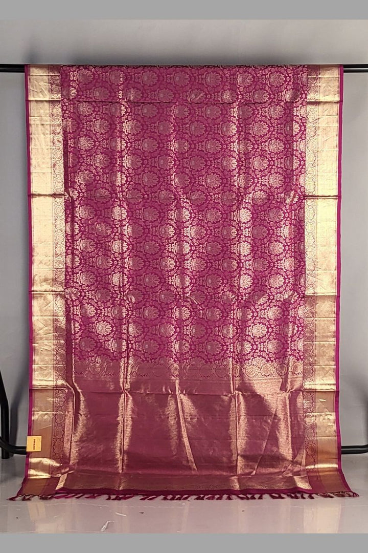 Wedding Saree In Uppada Silk- Pink