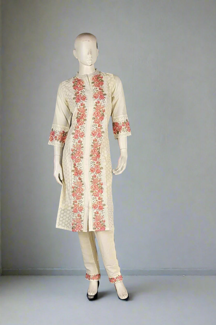 White Salwar Suit For Rakhi Gift