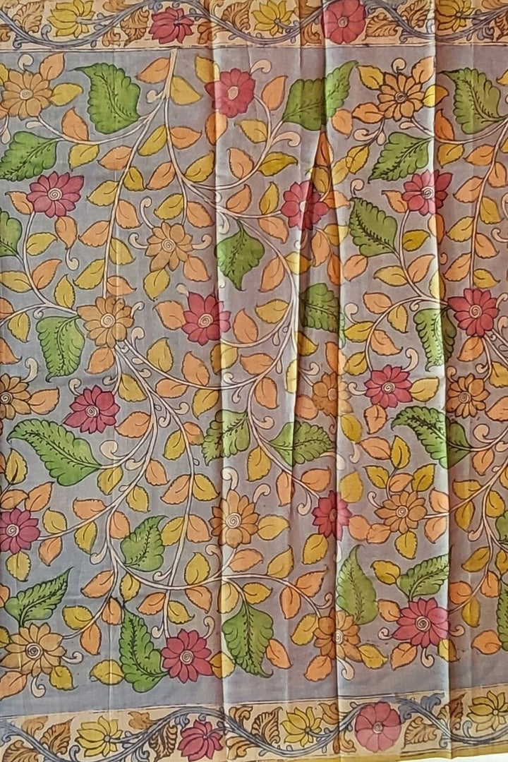 Kalamkari Pallu Saree