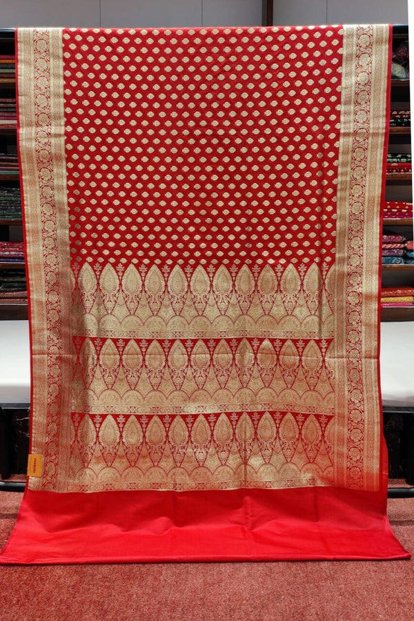 Bridal Banarasi Silk Saree With Zari Booti