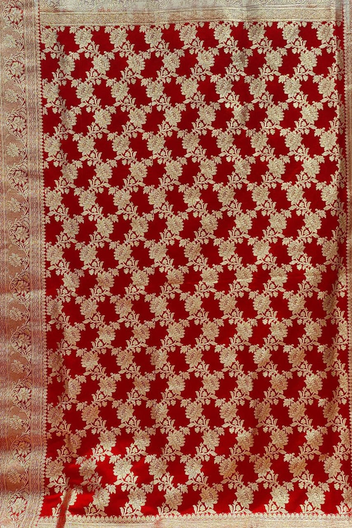 Banarasi Saree With Contrast Pallu