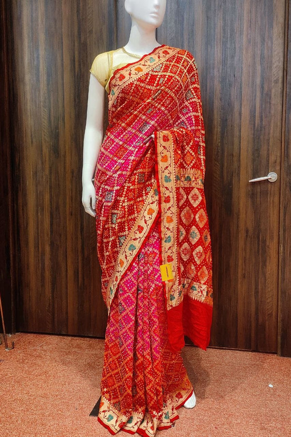 Bandhej Gharchola Saree In Georgette