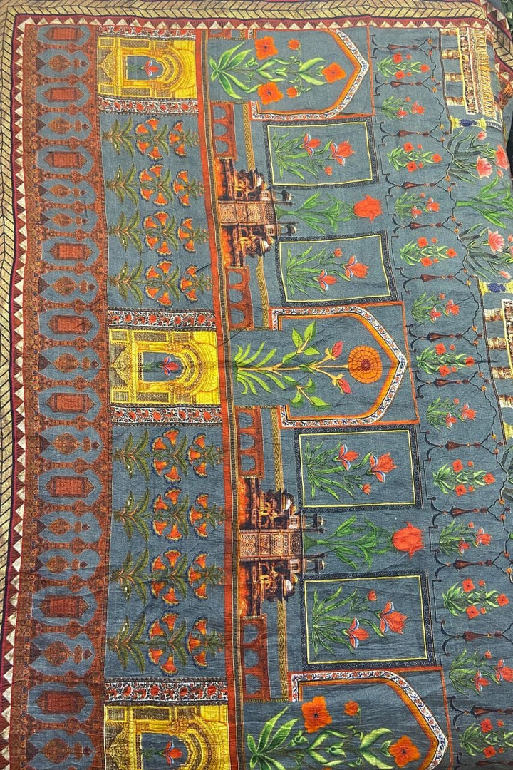 Bandhej Printed Pallu Saree 
