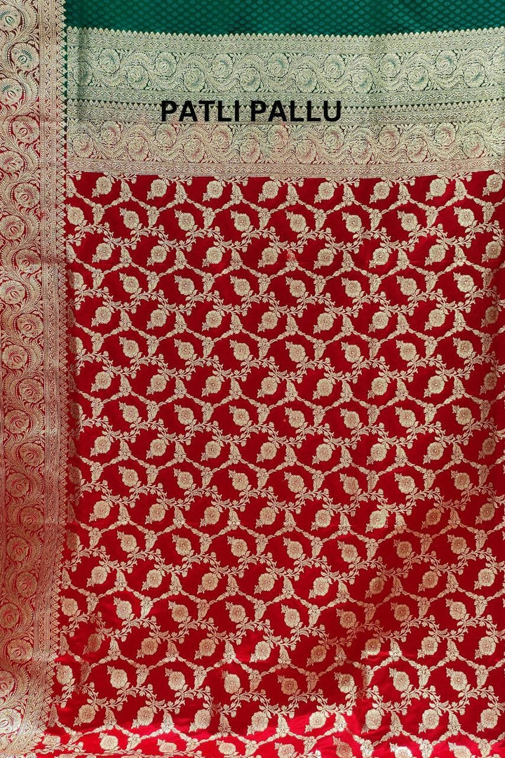 Benarasi Silk Saree With Patli Pallu