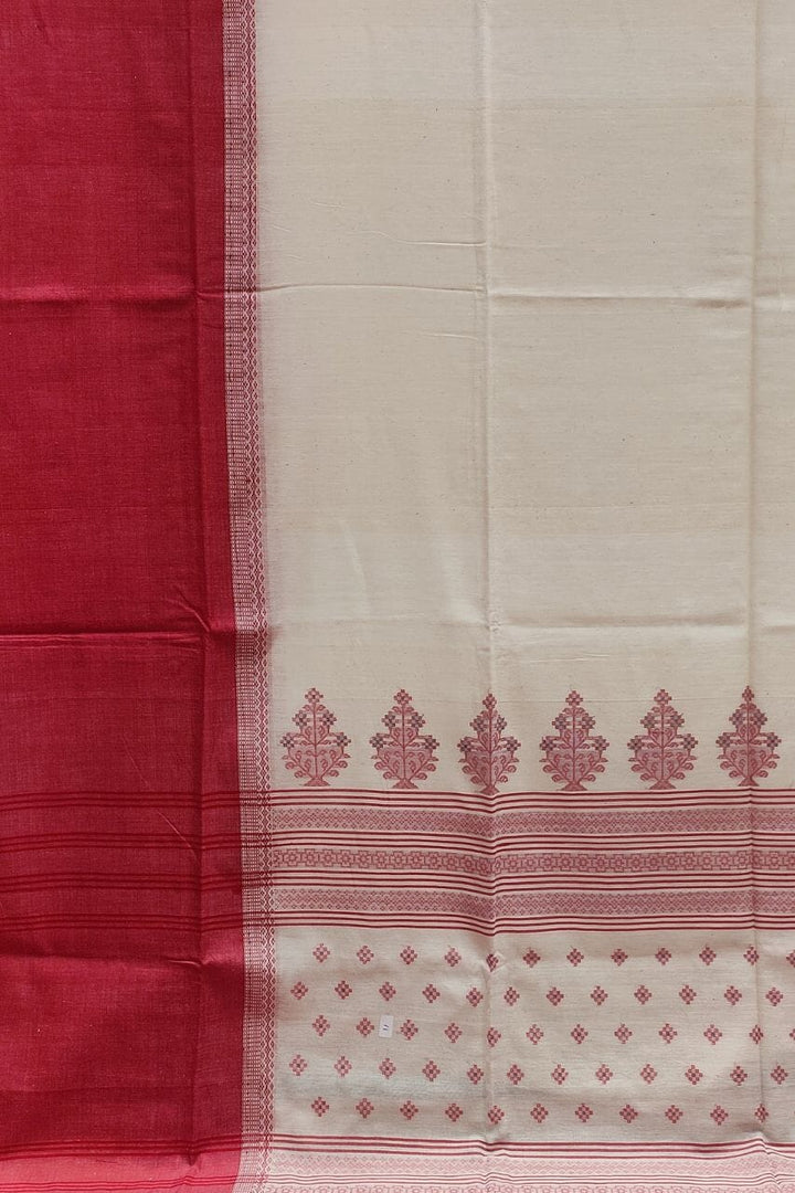 Bengal Handloom Cotton Saree With Skirt Border