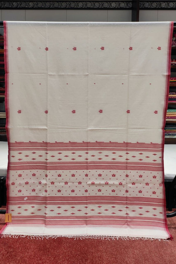 Bengal Handloom Saree With Floral thread Work