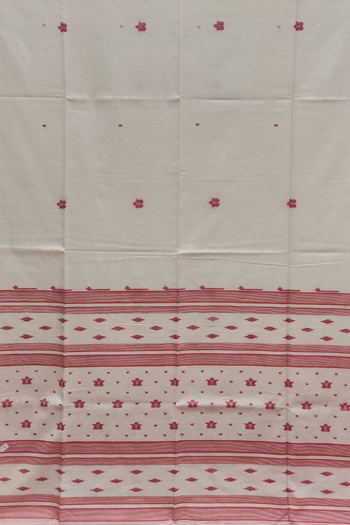Bengal Handloom Saree With Floral thread Work