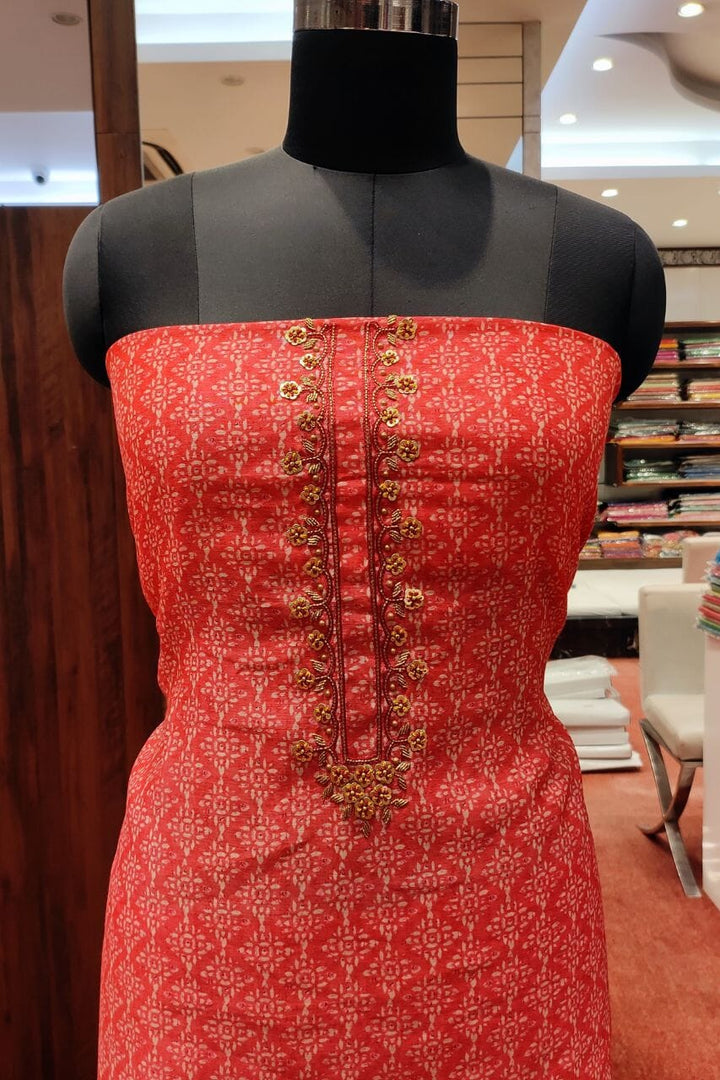 Chanderi Silk Suit Piece 