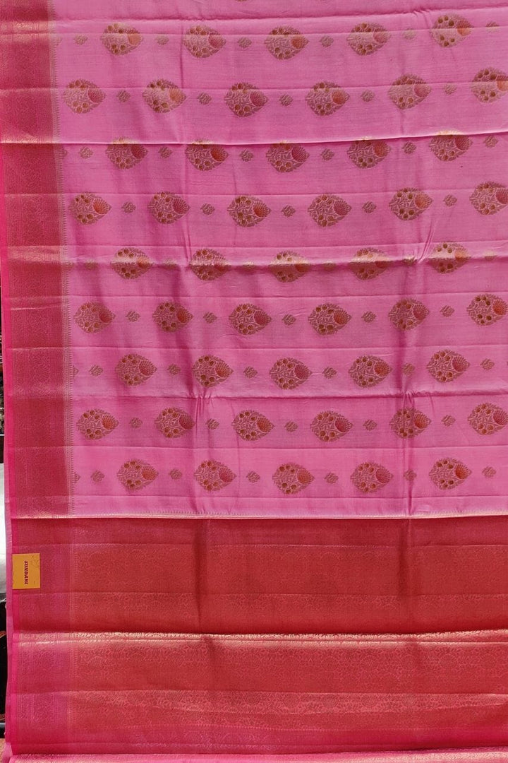 Chiniya Silk Saree With Booti Zari 
