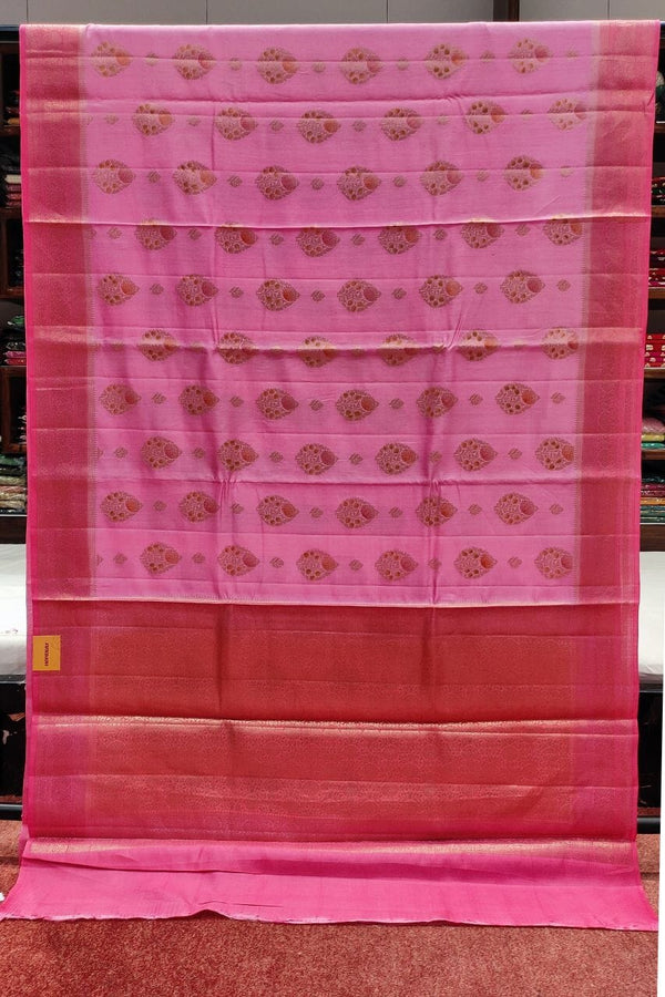 Chiniya Silk Saree With Booti Zari Woven