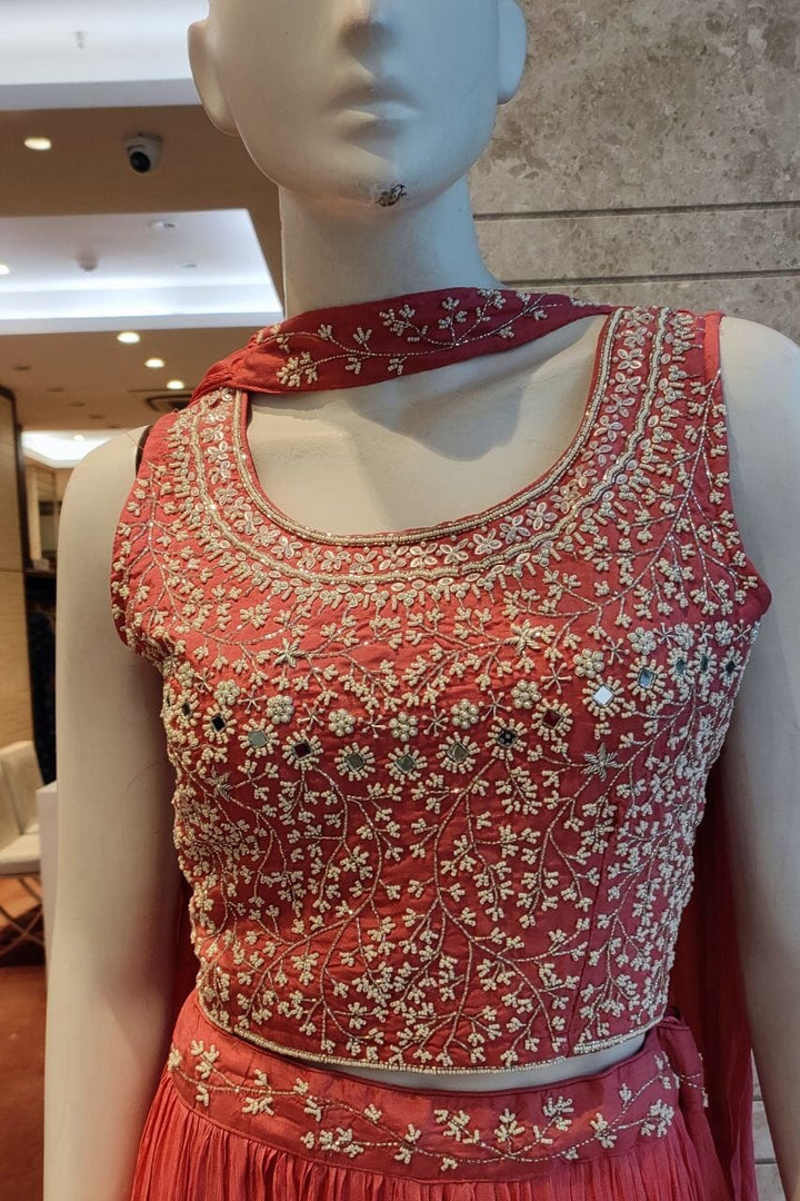 Crop-Top Lehenga Set 
